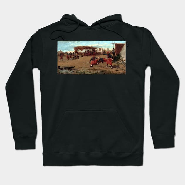 Winslow Homer Pitching Quoits Hoodie by pdpress